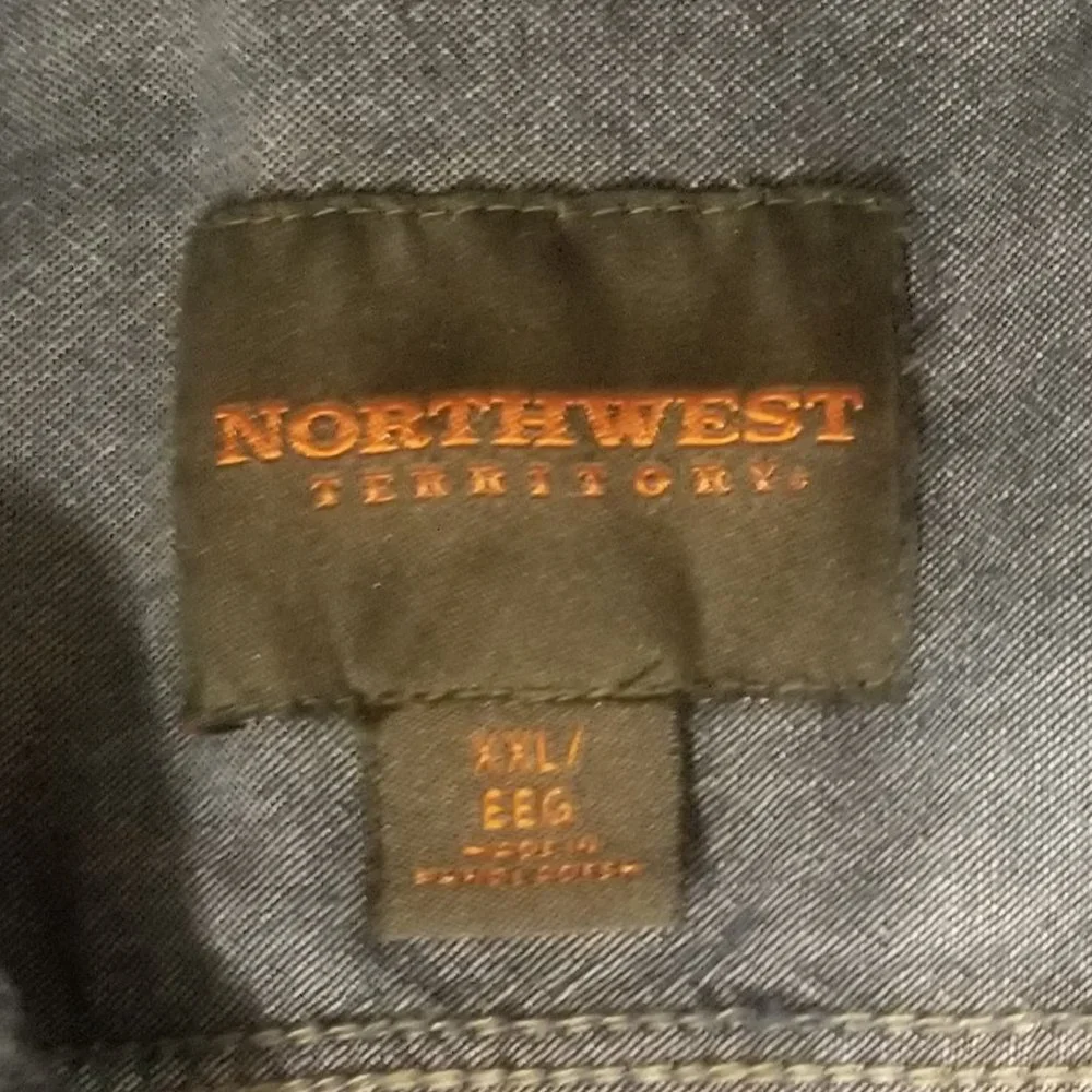 Blue camo men's Northwest Territory XXL shirt - Picture 4 of 4